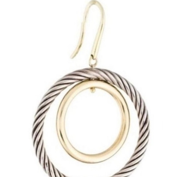 COPY - David Yurman Mobile Circle Two Tone Earring - Picture 2 of 4
